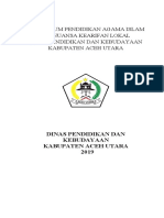 Ki-Kd Kurikulum Lokal Islami Perbub 47 Tahun 2019