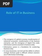 Role of IT in Business