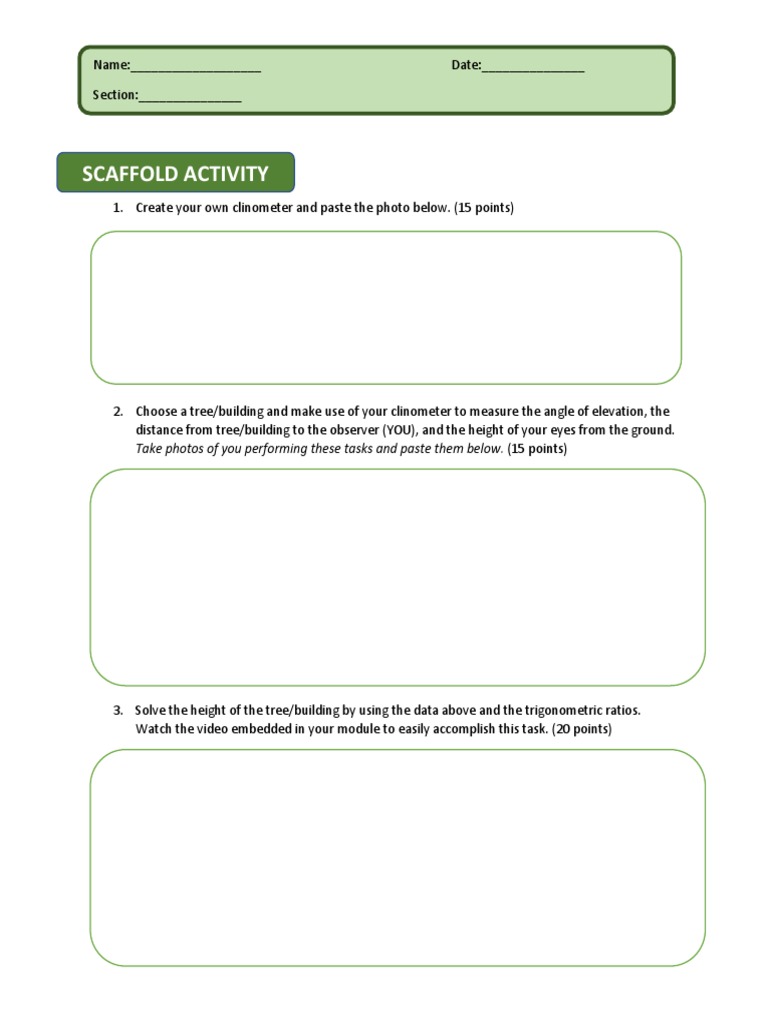 Scaffold Activity PDF