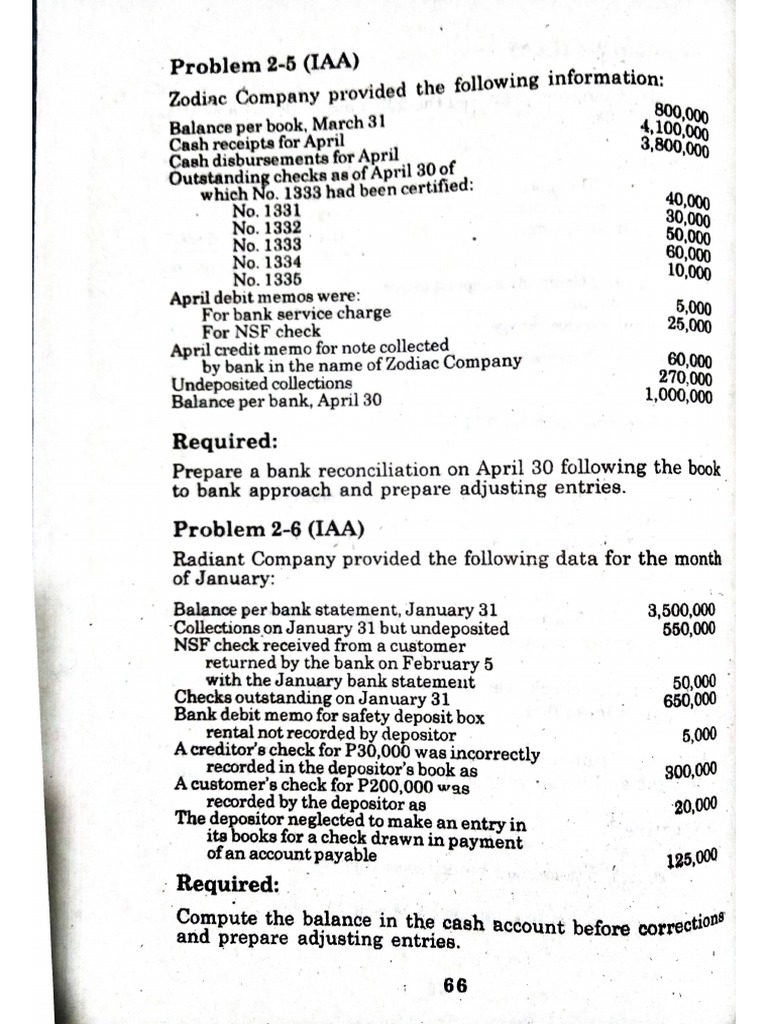 Chapter 2 Bank Reconciliation 4 Pdf
