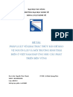 PHÁP LUẬT VỀ KHAI THÁC THỦY SẢN ĐỂ BẢO VỆ NGUỒN LỢI VÀ MÔI TRƯỜNG SINH THÁI BIỂN Ở VIỆT NAM ĐÁP ỨNG NHU CẦU PHÁT TRIỂN BỀN VỮNG