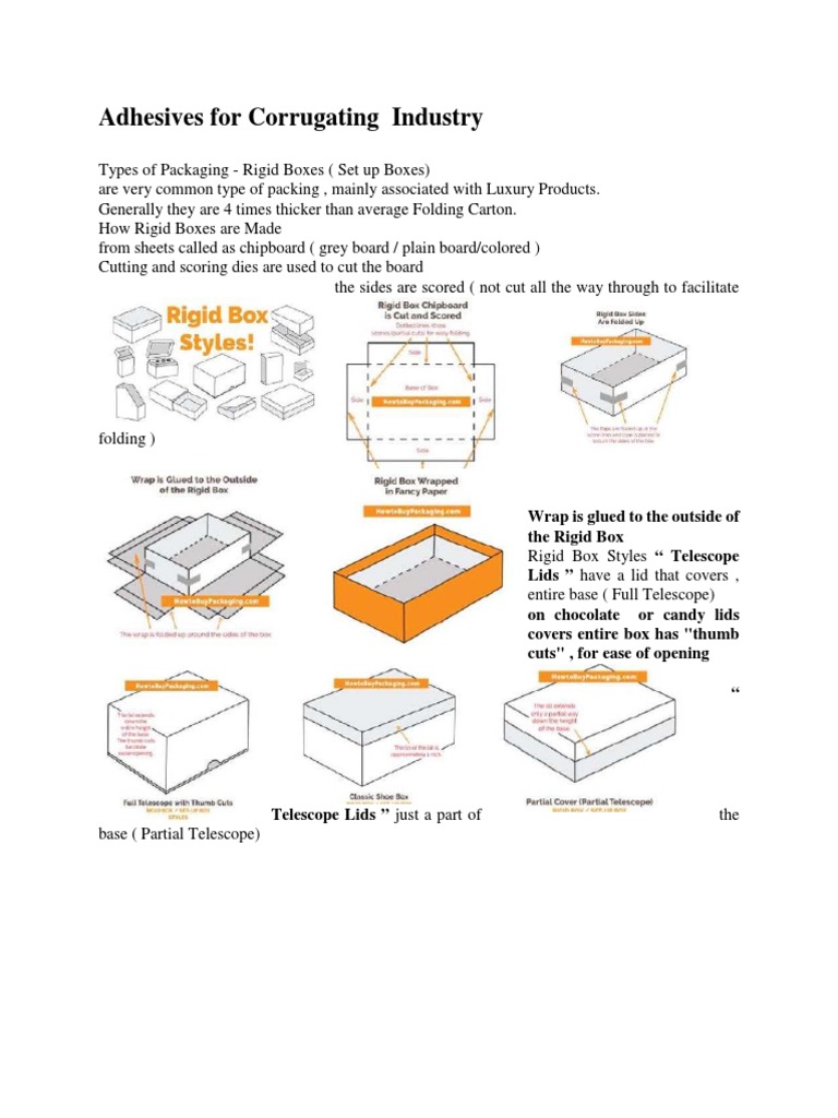 Adhesives For Corrugating Industry Download Free PDF Starch Adhesive