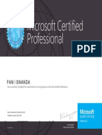 Microsoft Certified Professional Certifi