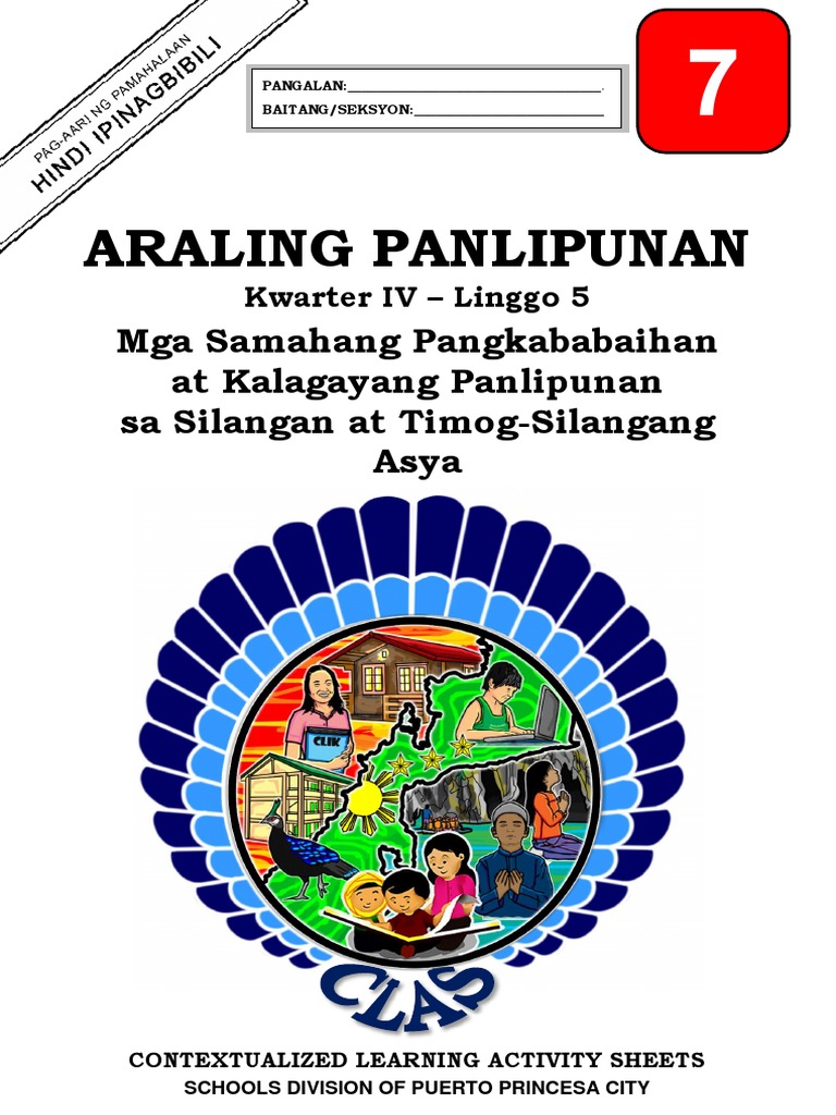 AP7 q4 CLAS5 Mga Samahang Pangkababaihan at Kalagayang Panlipunan