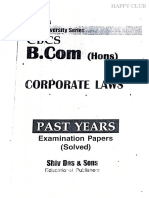 BCOM Hons Corporate Law