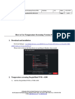 How To Use Temperature Screening Version iVMS-4200