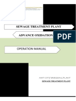 Sewage Treatment Plant AOP (OPERATION MANUAL DRESSING PLANT) 04-15-23