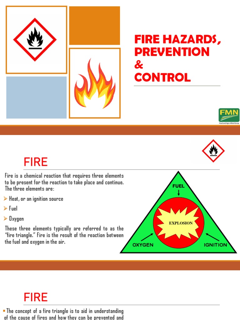 Fire Hazards Prevention Control PDF Fires Combustion