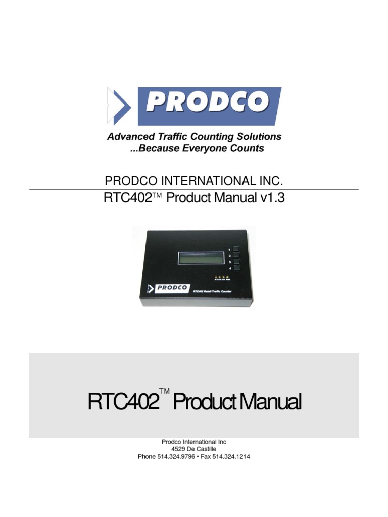 RTC 402 | PDF | Electrical Connector | Infrared