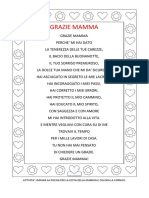 Poesia Festa Della Mamma 5 ANNI