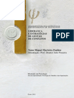 LIDERANÇA e Estratégias de Gestão de Conflitos - Tese