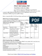 Ipmat Syllabus and Exam Pattern - 2