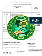 Property Acknowledgement Receipt: Philippine Army Agency