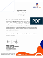 Carta Laboral Juan David Osorio