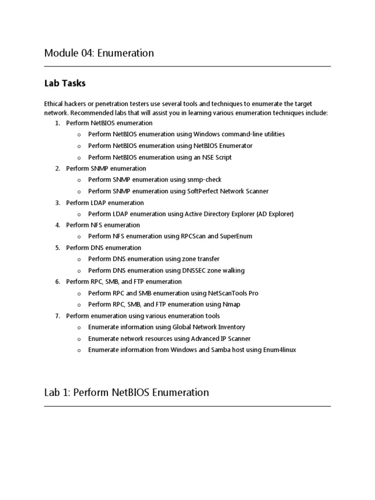 CEH Lab Guide PDF Domain Name System Active Directory