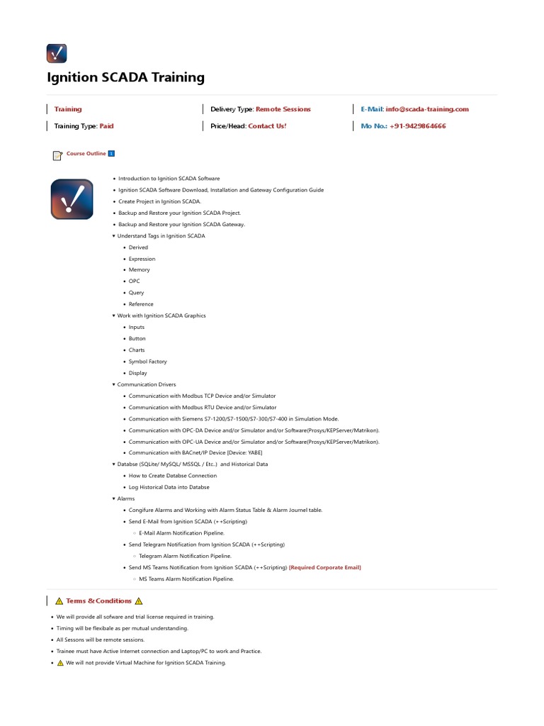 Ignition SCADA Training11 PDF Scada Computing