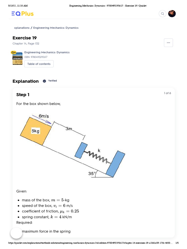 Engineering Mechanics Dynamics 9780495295617 Exercise 19