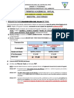 Requisitos para Maestría y Doctorado VIRTUAL 2022