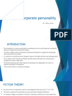 Theory of Corporate Personality