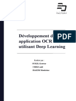 Developpent D'une Application OCR en Utilisant Deep Learning
