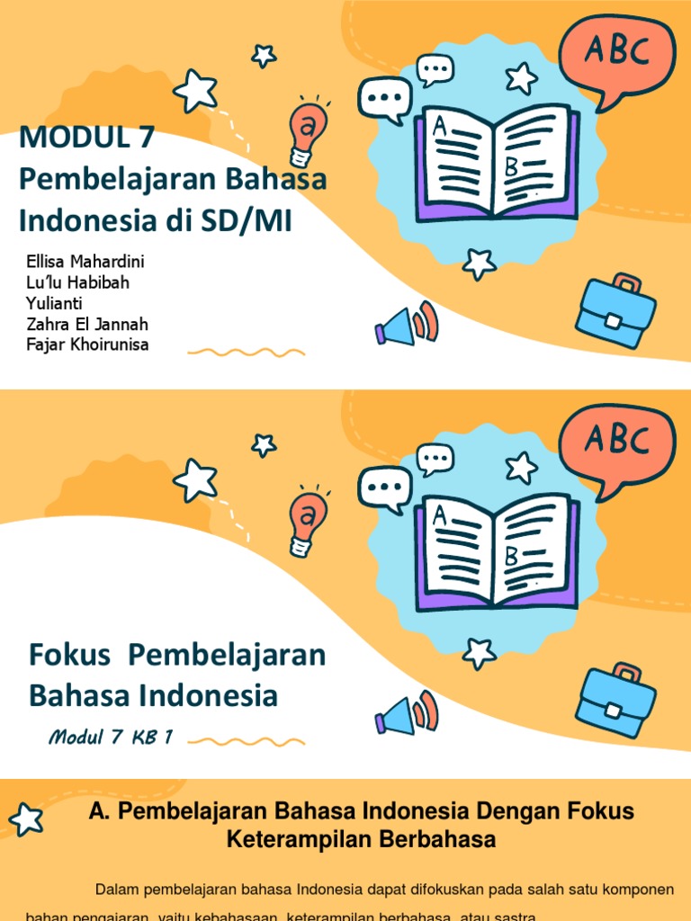 Pembelajaran Bahasa Indonesia di SD | PDF