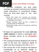 Chapter 8 Culverts&Low Level Water Crossings