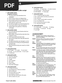 Project English 4 4th Ed Tests Unit 5 Megoldas