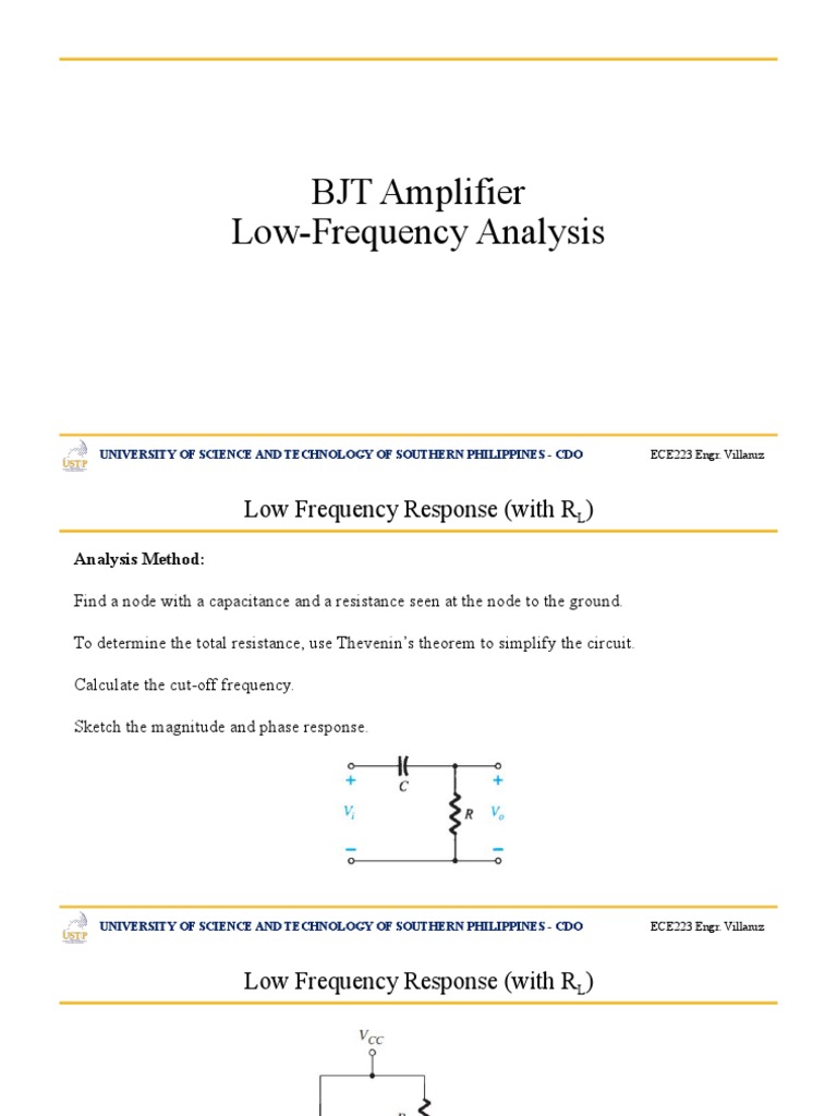 4 Transistor Frequency Analysis PDF Electrical Circuits