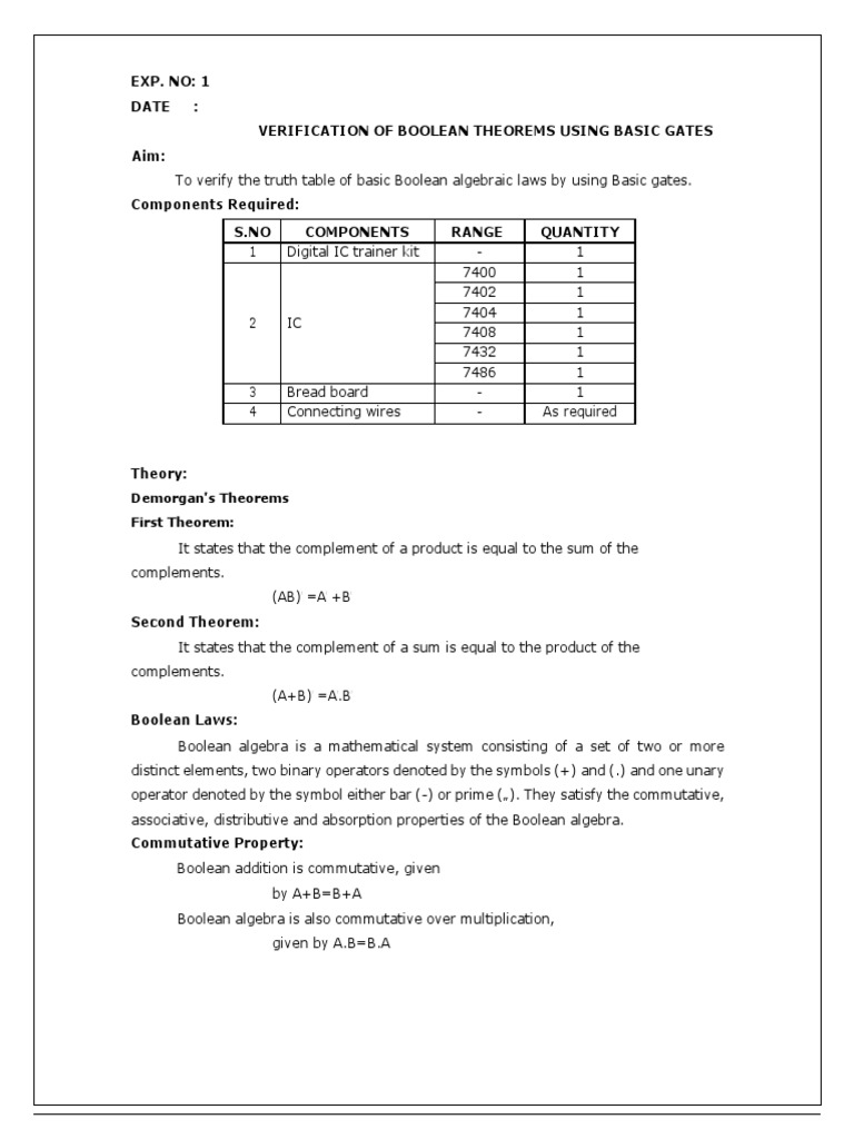 Cs3351-Dpco Lab Manual | PDF | Binary Coded Decimal | Logic Gate