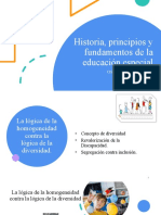 PRESENTACION MAESTRIA Historia, Principios y Fundamentos de La Educación Especial