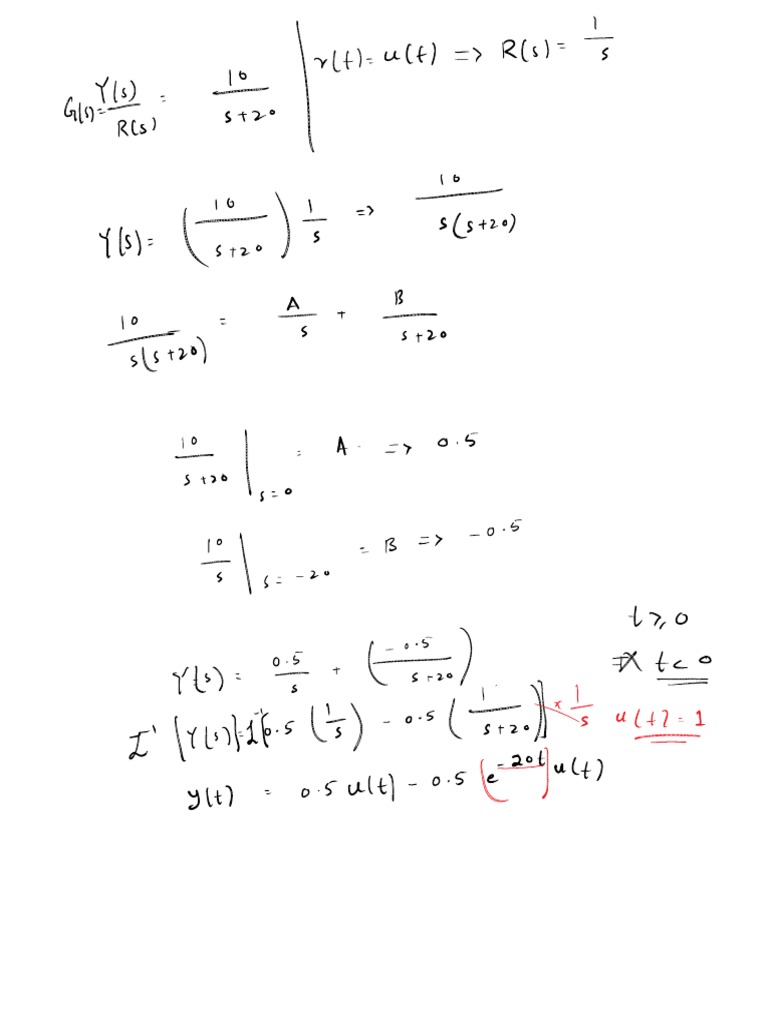 First Order System Example | PDF