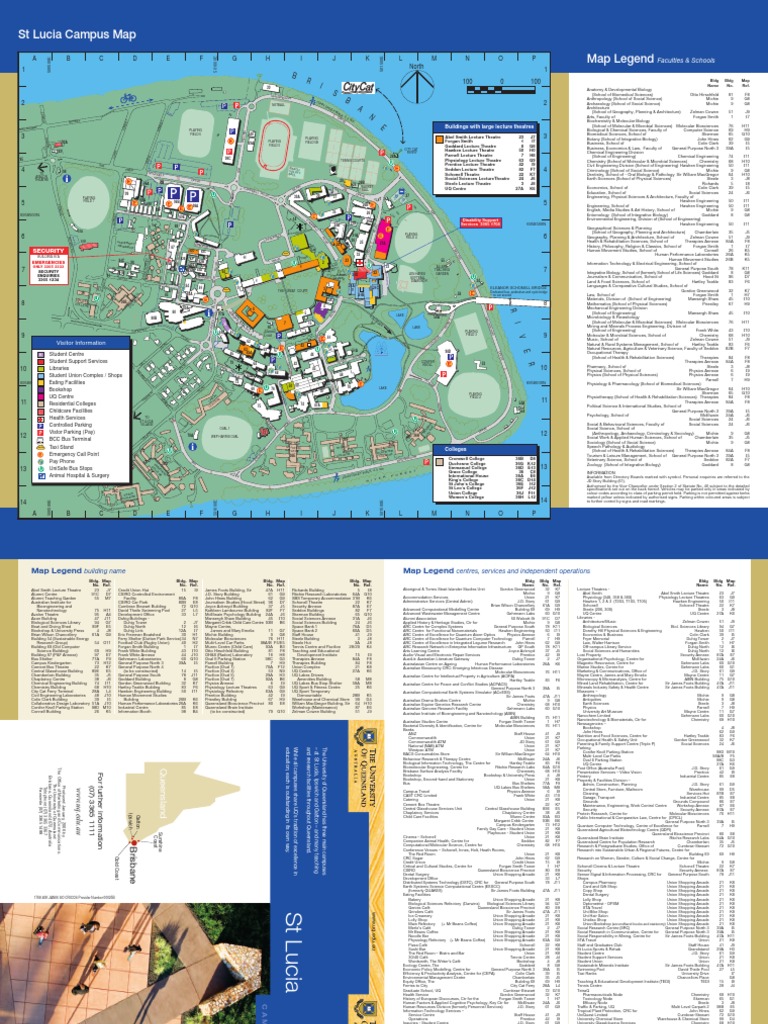 St Lucia Campus Map PDF Science And Technology Science