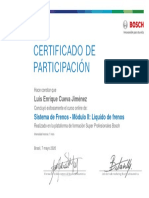 Sistema de Frenos - Modulo II Líquido de Frenos - Certificado