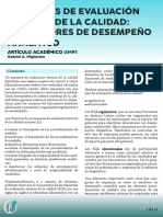 Artículo Académico GM #1 - Esquemas de Evaluación Externa de La Calidad - Indicadores de Desempeño Analítico