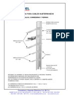 Soporteria para Cables Subterraneos Incl