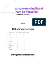 4.reprezentarea Textului Utilizând Dicționare de Frecvență