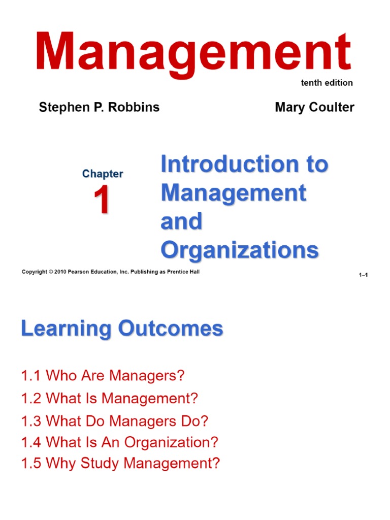 Chapter 1 - Introduction To Management | PDF