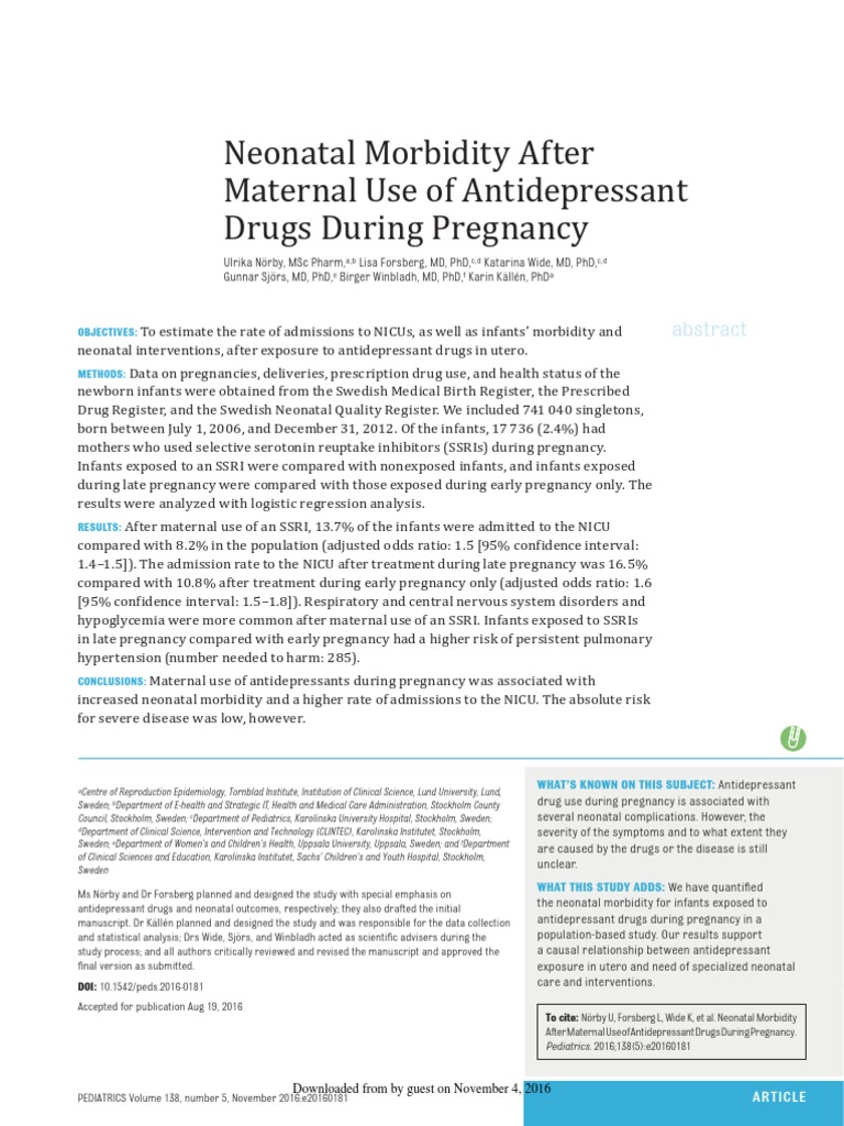 Fda Panels Key Findings Antidepressants During Pregnancy A Wake Up Call - uz61c62