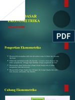 Konsep Dasar Ekonometrika - 1