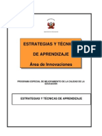 Estrategias y Tecnicas de Aprendizaje