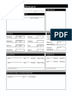 2018 - January - Character Sheet