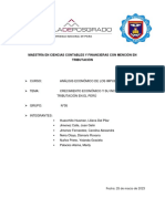 CRECIMIENTO ECONOMICO E INCIDENCIA CON LA TRIBUTACIÓN Final