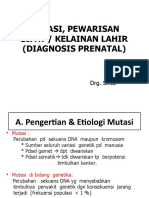 TOPIK 1 - PPT Mutasi-Pawarisan Kelainan-Deteksi Kelainan Lahir - Blok Kelainan Medik Dental 1 - 2019-P