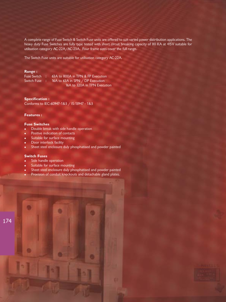 Fuse Switch & Switch Fuse PDF Fuse (Electrical) Switch