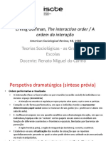 Erving Goffman - Ordem Da Interação