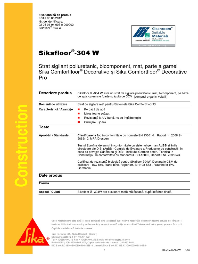 Sikafloor-304 W | PDF