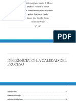 Inferencia en La Calidad Del Proceso