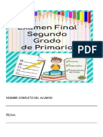 Prueba Final Segundo Primaria