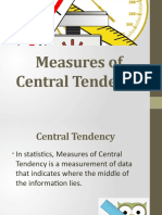 MATH9 Measures of Central Tendency
