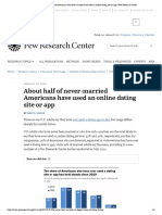52% of Americans Who Never Married Have Used An Online Dating Site or App - Pew Research Center